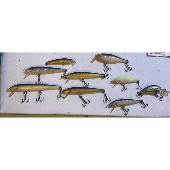 VTG HUGE Branded Fish Tackle Lot Lures Rampala NOS Hooks, Weights Leaders Flies - Picture 2 of 16